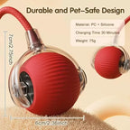 Interactive pet Ball Toy with Tail – Rechargeable Smart Rolling Ball Automatic Pet Toy