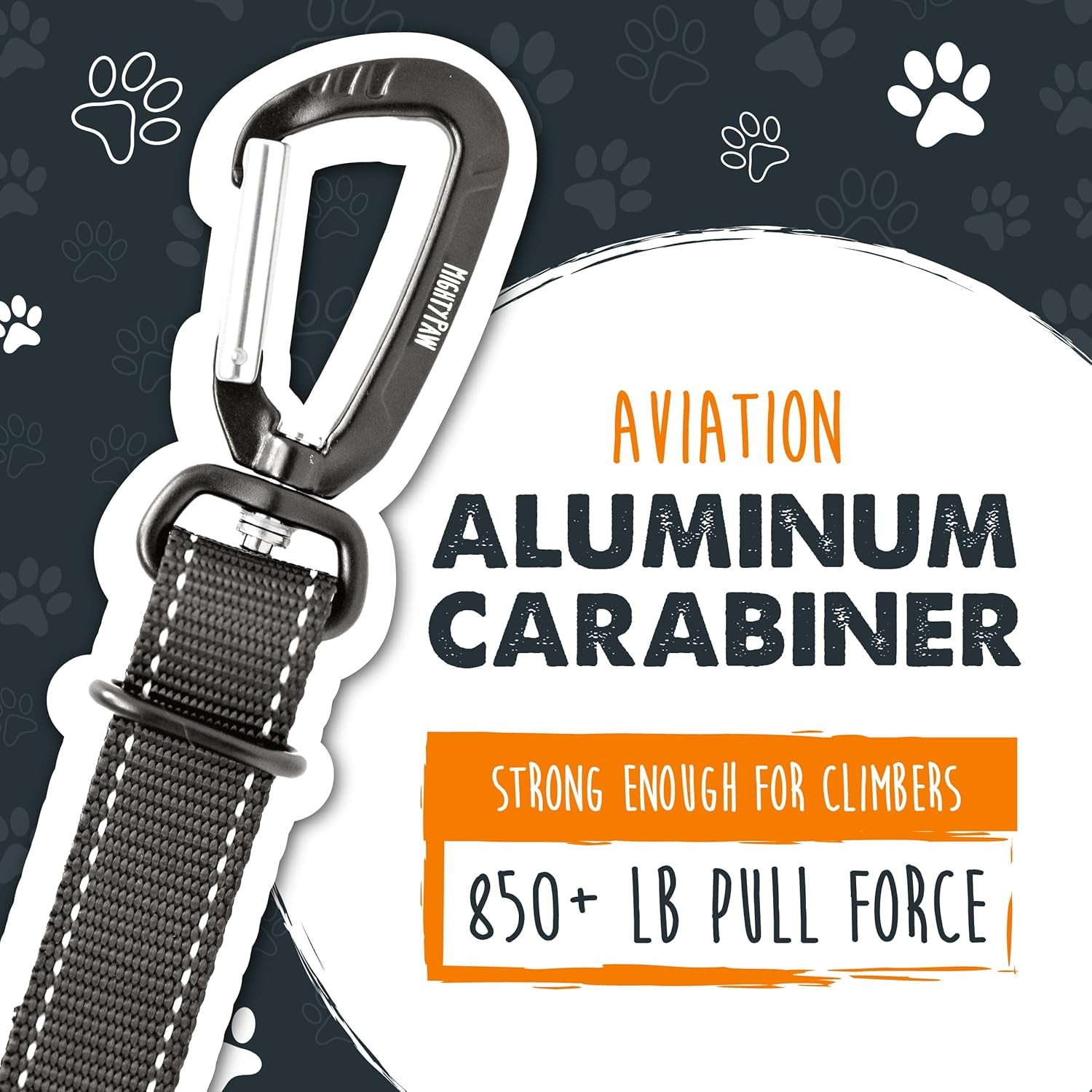 Universal Dog Car Seat Belt - Premium Safety Harness for Pets | Durable Human Seatbelt Material & All-Metal Hardware | Adjustable Length | Exceeds Safety Standards (Black)