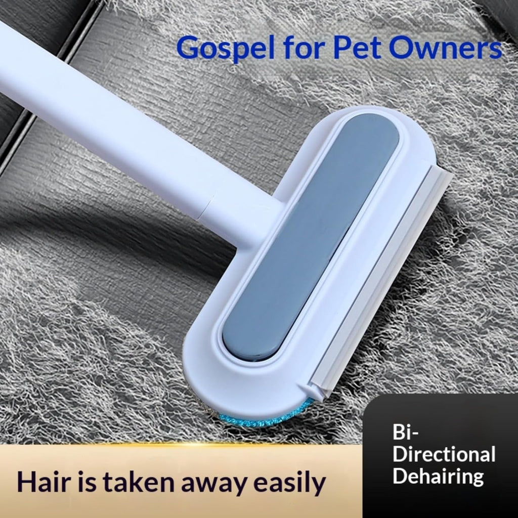 4-in-1 Reusable Pet Hair Remover Brush – Dog & Cat Fur Cleaner for Couch, Carpet & Bedding