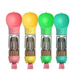 Portable dog water bottle with poop bags – travel drinking dispenser for dogs and cats