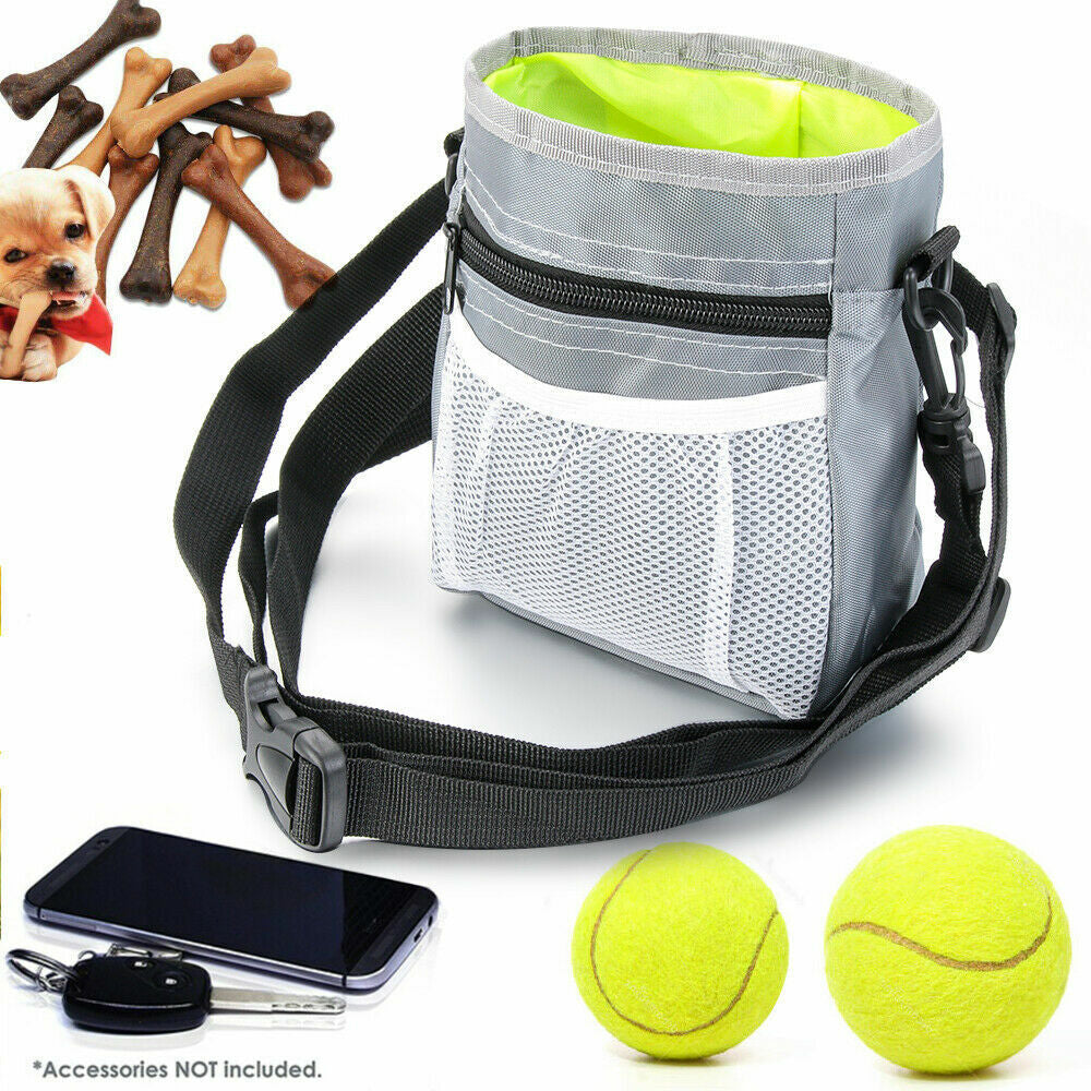 Dog Training Walking Pouch Treat Storage Bag Dispenser Obedience Snack Holder UK