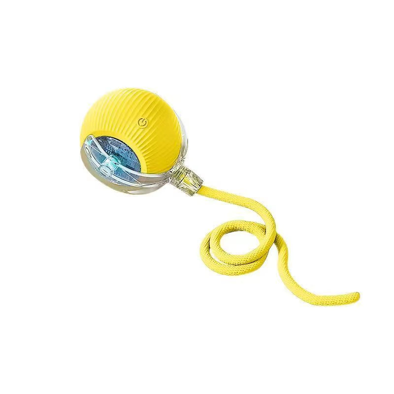 Interactive pet Ball Toy with Tail – Rechargeable Smart Rolling Ball Automatic Pet Toy