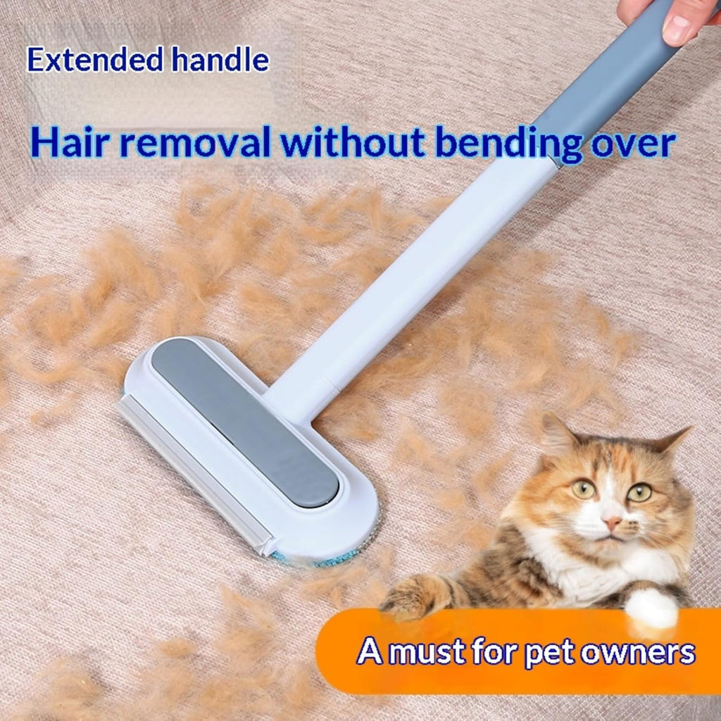 4-in-1 Reusable Pet Hair Remover Brush – Dog & Cat Fur Cleaner for Couch, Carpet & Bedding