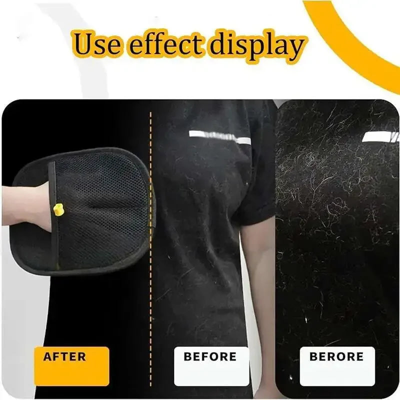 Pet Hair Removal Gloves – Double-Sided Reusable Grooming & Cleaning Gloves for Dogs & Cats