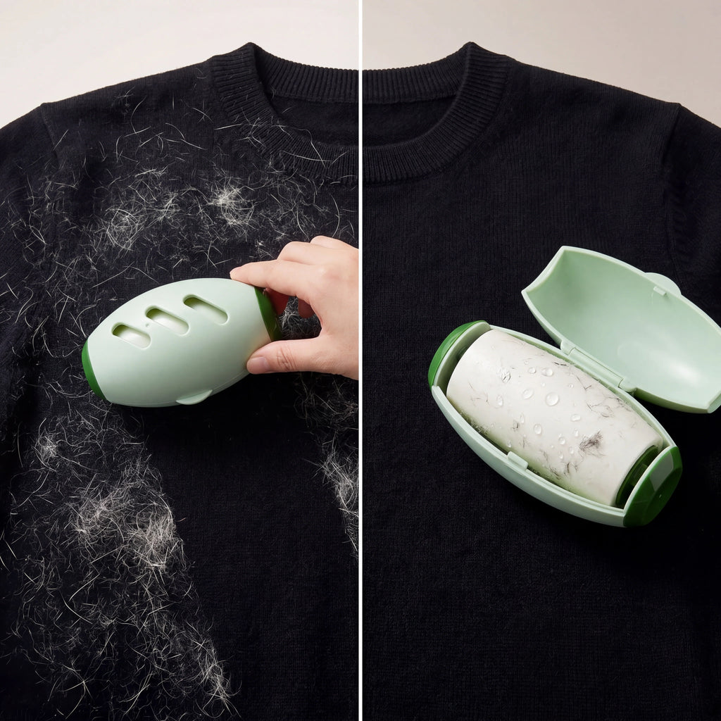 Reusable Washable Lint Roller – Strong Adhesive Gel Pet Hair Remover for Clothes & Furniture