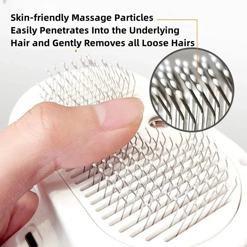 Steam Pet Grooming Brush – Spray Hair Removal Comb for Dogs & Cats