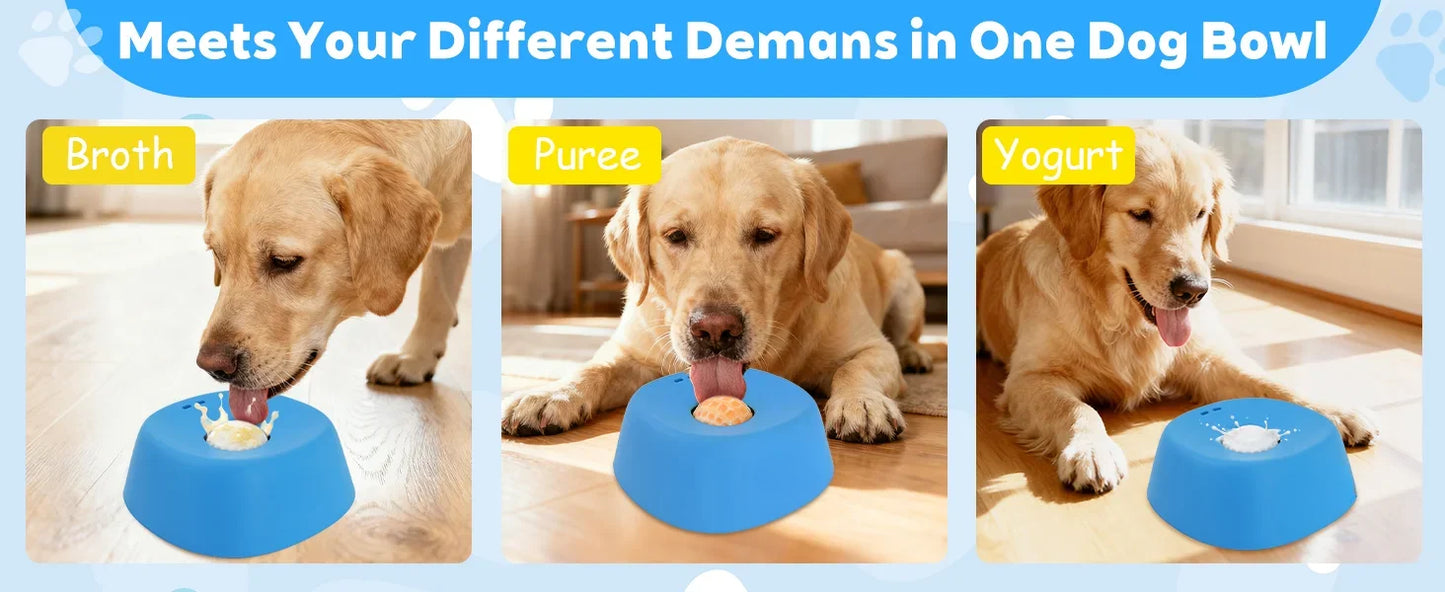 Slow Feeder Dog Bowl – Anti-Slip Lick Bowl for Healthy Eating