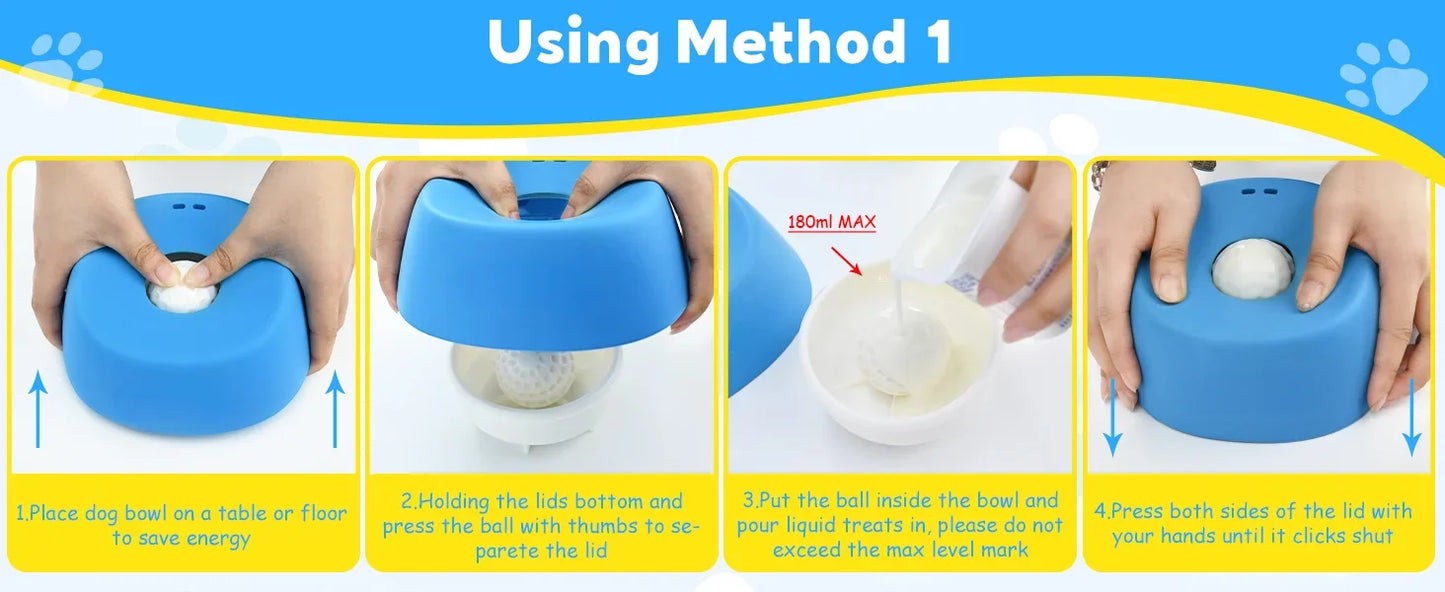 Slow Feeder Dog Bowl – Anti-Slip Lick Bowl for Healthy Eating