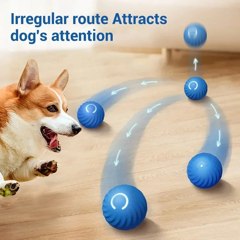 Automatic Interactive Dog Ball – USB Rechargeable Moving Dog Toy