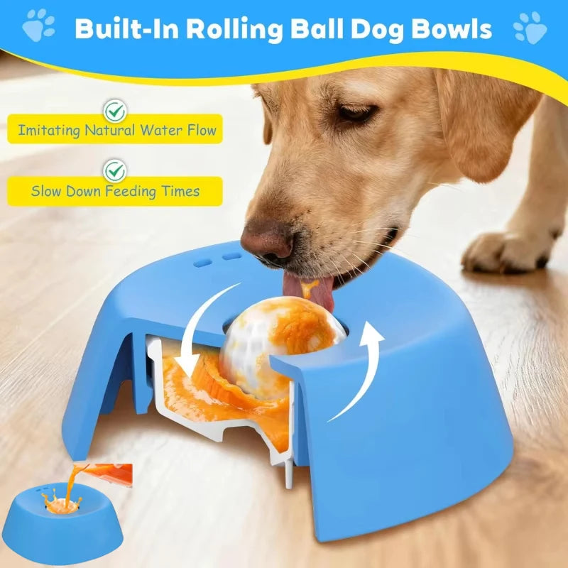 Slow Feeder Dog Bowl – Anti-Slip Lick Bowl for Healthy Eating