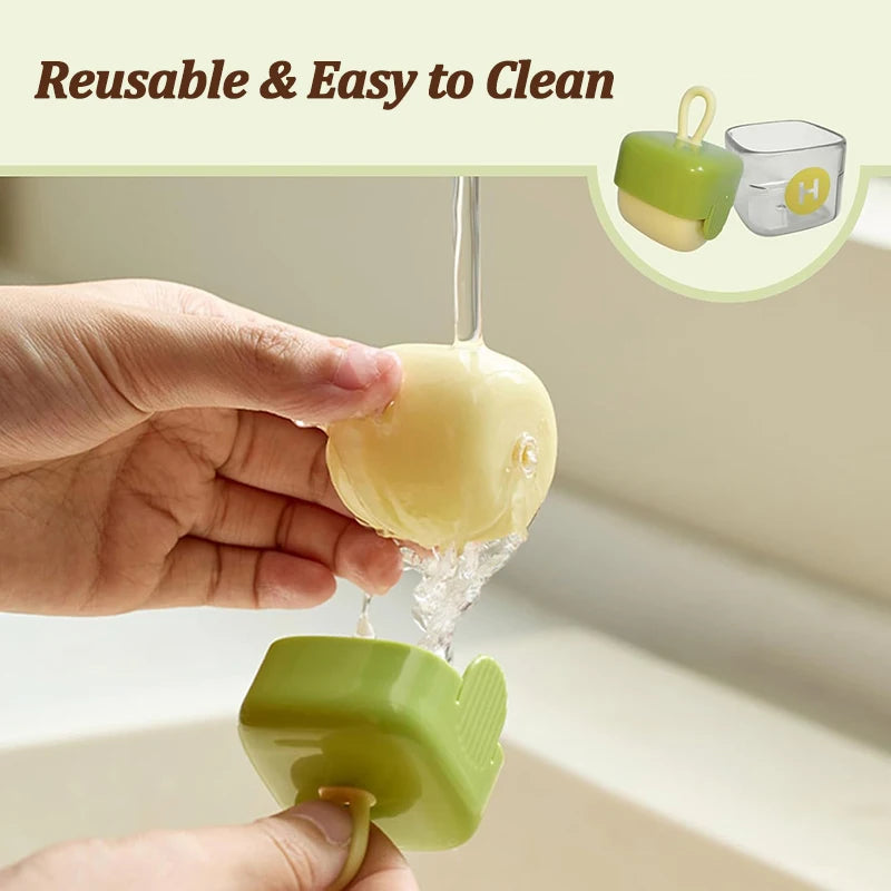 Washable Reusable Lint Remover – Portable Sticky Roller for Clothes, Pet Hair & Dust Cleaning