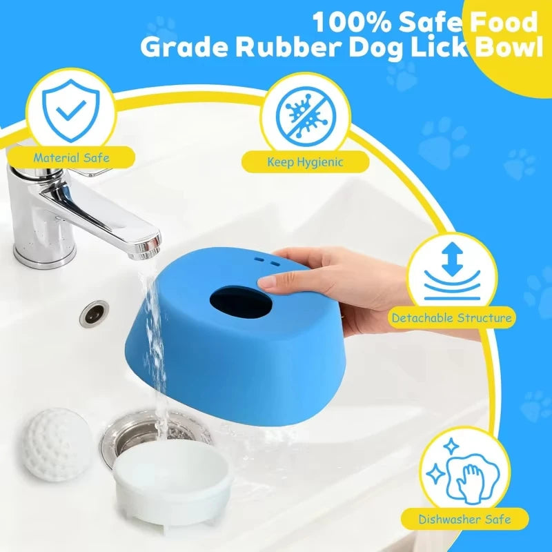 Slow Feeder Dog Bowl – Anti-Slip Lick Bowl for Healthy Eating