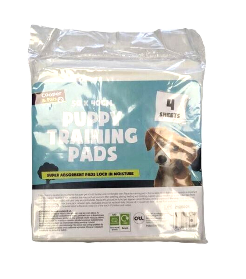 Puppy Training Pads X 4 Pack Large Pet Training Pad Wee Mat Cat Dog Pets 50X40Cm
