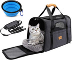 Airline-approved cat carrier – foldable soft-sided pet travel bag for cats and small dogs