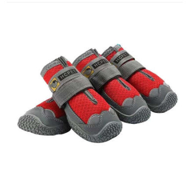 Waterproof Non-Slip Dog Shoes – Adjustable Reflective Pet Boots for Large Dogs
